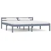 Image de vidaXL Cadre de lit sans matelas gris bois massif de pin 160x200 cm283200