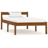 Image de vidaXL Cadre de lit sans matelas marron miel pin massif 100x200 cm