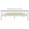 Image de vidaXL Cadre de lit sans matelas blanc bois de pin massif 160x200 cm283218