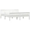 Image de vidaXL Cadre de lit sans matelas blanc bois massif de pin 180x200 cm