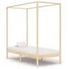 Image de vidaXL Cadre de lit à baldaquin sans matelas bois massif 100x200 cm283251
