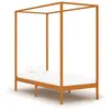 Image de vidaXL Cadre de lit à baldaquin sans matelas bois massif 100x200 cm283257