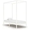 Image de vidaXL Cadre de lit à baldaquin sans matelas bois massif 100x200 cm283263
