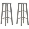 Image de vidaXL Tabourets de bar lot de 2 anthracite MDF284387