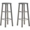 Image de vidaXL 2 Pcs Tabourets De Bar Anthracite Mdf