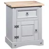 Image de vidaXL Table de chevet Gamme Corona pin mexicain Gris 53x39x67 cm282617