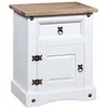 Image de vidaXL Table de chevet Gamme Corona pin mexicain Blanc 53x39x67 cm282618