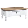 Image de vidaXL Table basse Pin mexicain Gamme Corona Blanc 100x55x44 cm282626