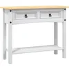 Image de vidaXL vidaXL Table console Gamme Corona Pin mexicain Blanc 90x34,5x73 cm