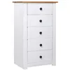 Image de vidaXL Buffet Blanc 46x40x89 cm Pin Gamme Panama282651