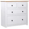 Image de vidaXL Buffet Blanc 80x40x83 cm Pin Gamme Panama282657