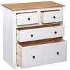 Image de vidaXL Buffet Blanc 80x40x83 cm Pin Gamme Panama