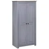 Image de vidaXL Garde-robe Gris 80x50x171,5 cm Pin massif Assortiment Panama282665