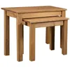 Image de vidaXL Tables gigognes 2 pcs Bois de pin massif Assortiment Panama282676