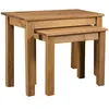 Image de vidaXL Vidaxl Tables Gigognes 2 Pcs Bois De Pin Massif Assortiment Panama