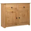 Image de vidaXL Buffet 93x40x80 cm Pin solide Assortiment Panama282697