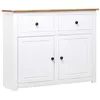 Image de vidaXL Buffet Blanc 93x40x80 cm Pin Gamme Panama282699