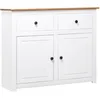 Image de vidaXL Vidaxl Buffet Blanc 93x40x80 Cm Pin Gamme Panama
