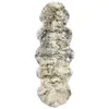 Image de vidaXL Tapis en peau de mouton 60 x 180 cm Mélange de gris foncé
