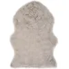 Image de vidaXL Tapis 60 x 90 cm Peau de mouton synthétique Gris clair