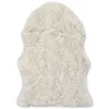 Image de vidaXL Tapis 60 x 90 cm Peau de mouton synthétique Mélange de gris