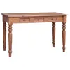 Image de vidaXL Bureau avec tiroirs 117x57x75 cm bois d'acajou massif