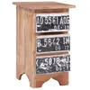 Image de vidaXL Table de chevet 30 x 30 x 51 cm Bois de récupération massif