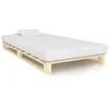 Image de vidaXL Cadre de lit de palette sans matelas 90x200 cm bois pin massif