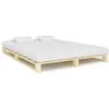 Image de vidaXL Cadre de lit de palette sans matelas 140x200 cm bois massif pin285237