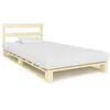 Image de vidaXL Cadre de lit de palette sans matelas 90x200 cm bois pin massif285241