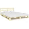 Image de vidaXL Vidaxl Cadre De Lit De Palette Sans Matelas 140x200 Cm Bois Massif Pin