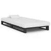 Image de vidaXL Cadre de lit de palette sans matelas gris 100x200cm bois massif
