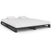Image de vidaXL Cadre de lit de palette sans matelas gris 200x200cm bois massif285254