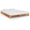 Image de Cadre de lit de palette Marron Bois de pin massif 160 x 200 cm - VidaXL