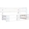 Image de Vidaxl Banc D'angle Palette De Jardin Bois Blanc