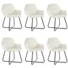 Image de vidaXL Chaises à manger lot de 6 crème velours277014