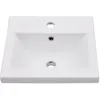 Image de vidaXL vidaXL Lavabo encastré 42 x 39 x 18 cm Céramique Blanc
