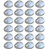 Image de vidaXL Vidaxl Lampes Solaires Murales À Led D'extérieur 24 Pcs Rond Argenté