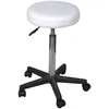 Image de vidaXL 2 Pcs Tabourets De Bureau Blanc 35,5x98 Cm Similicuir