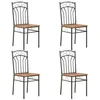 Image de vidaXL Chaises à manger lot de 4 marron MDF281398