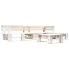 Image de Vidaxl Salon De Jardin Palette 4 Pcs Bois Blanc