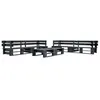 Image de vidaXL Canapés de jardin palette 6 pcs noir bois