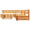 Image de vidaXL Canapés de jardin palette 4 pcs bois marron miel277453