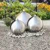 Image de Vidaxl 3 Pcs SphÃ¨res De Fontaine De Jardin Avec Led Acier Inoxydable