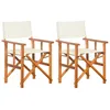 Image de Chaises De Metteur En ScÃ¨ne 2 Pcs Bois Massif D'acacia