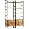 Image de vidaXL Bibliothèque à 4 niveaux 124x30x180 cm Bois de manguier brut284418