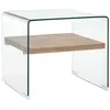Image de vidaXL Table basse Clair 50x50x45 cm Verre trempé284742
