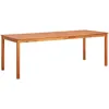 Image de vidaXL Vidaxl Table De Jardin 215x90x74 Cm Bois D'acacia Massif
