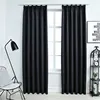 Image de vidaXL Rideaux occultants avec crochets 2 pcs Noir 140x225 cm