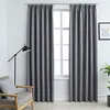 Image de vidaXL Rideaux occultants avec crochets 2 pcs Gris 140x175 cm